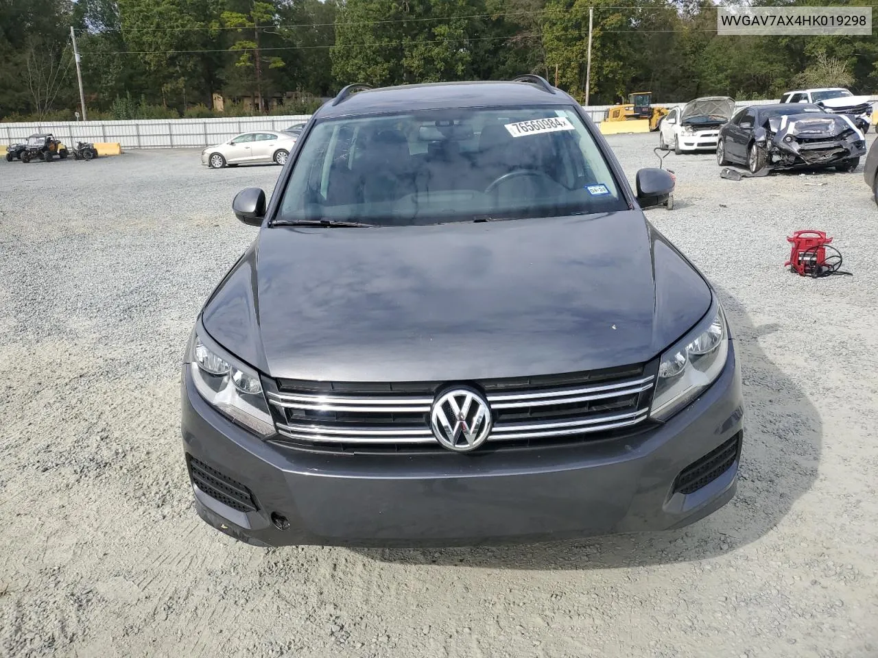 2017 Volkswagen Tiguan S VIN: WVGAV7AX4HK019298 Lot: 76560984