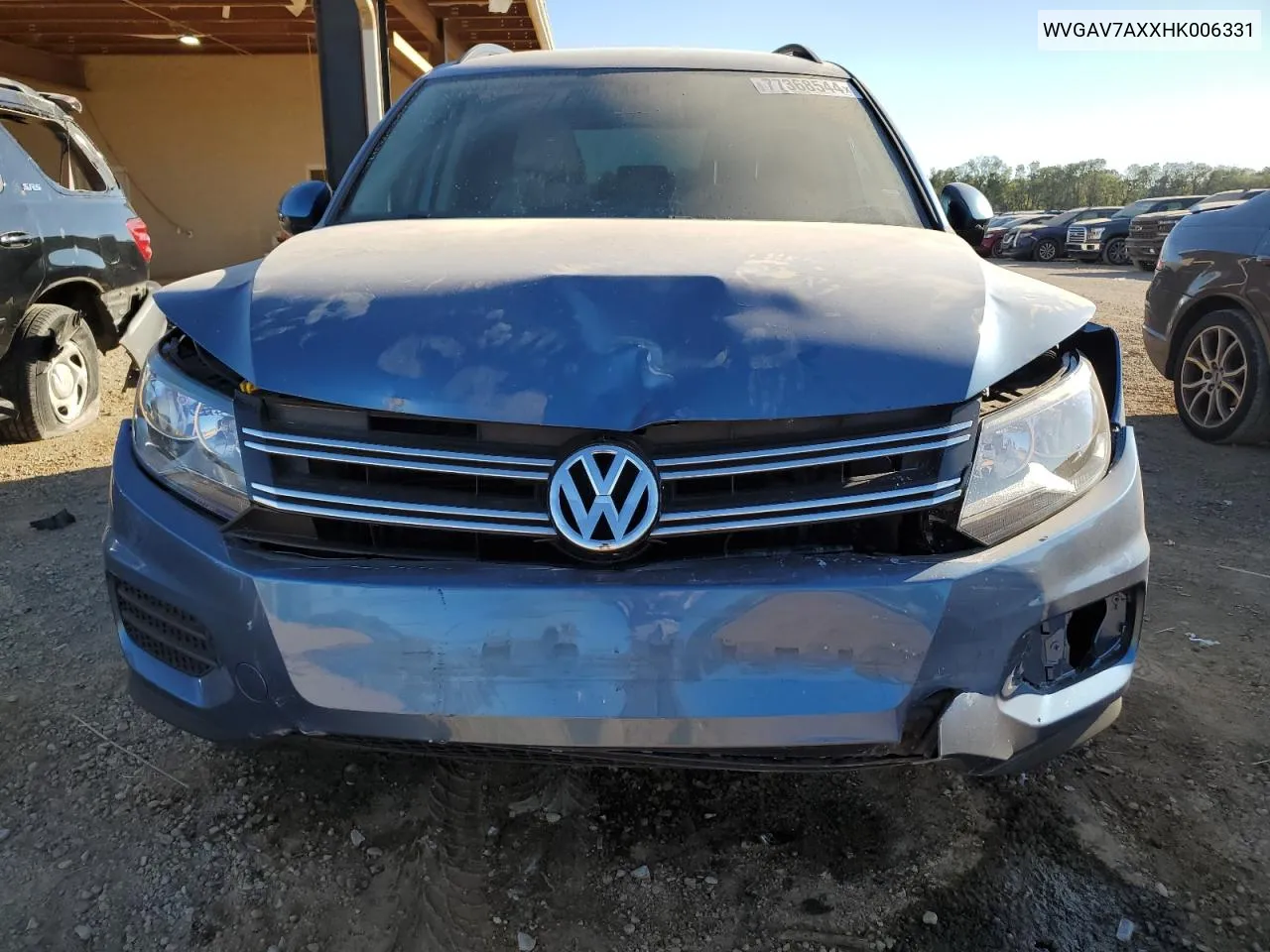 2017 Volkswagen Tiguan S VIN: WVGAV7AXXHK006331 Lot: 77368544