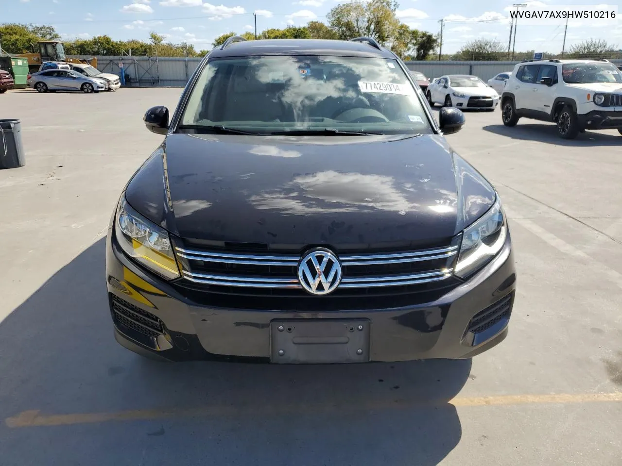 2017 Volkswagen Tiguan S VIN: WVGAV7AX9HW510216 Lot: 77429084