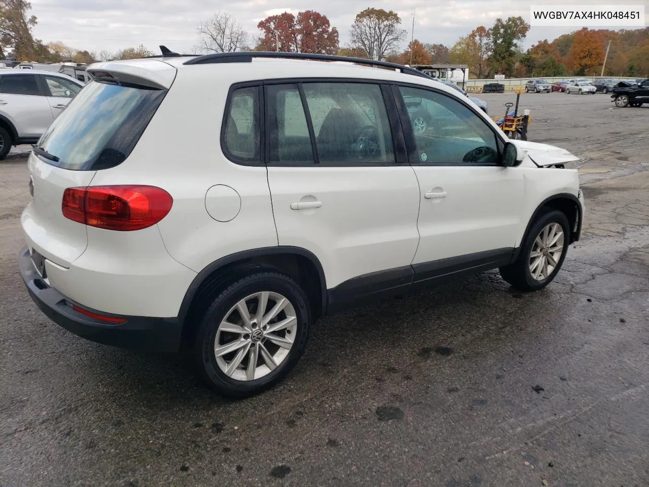 2017 Volkswagen Tiguan S VIN: WVGBV7AX4HK048451 Lot: 77483654