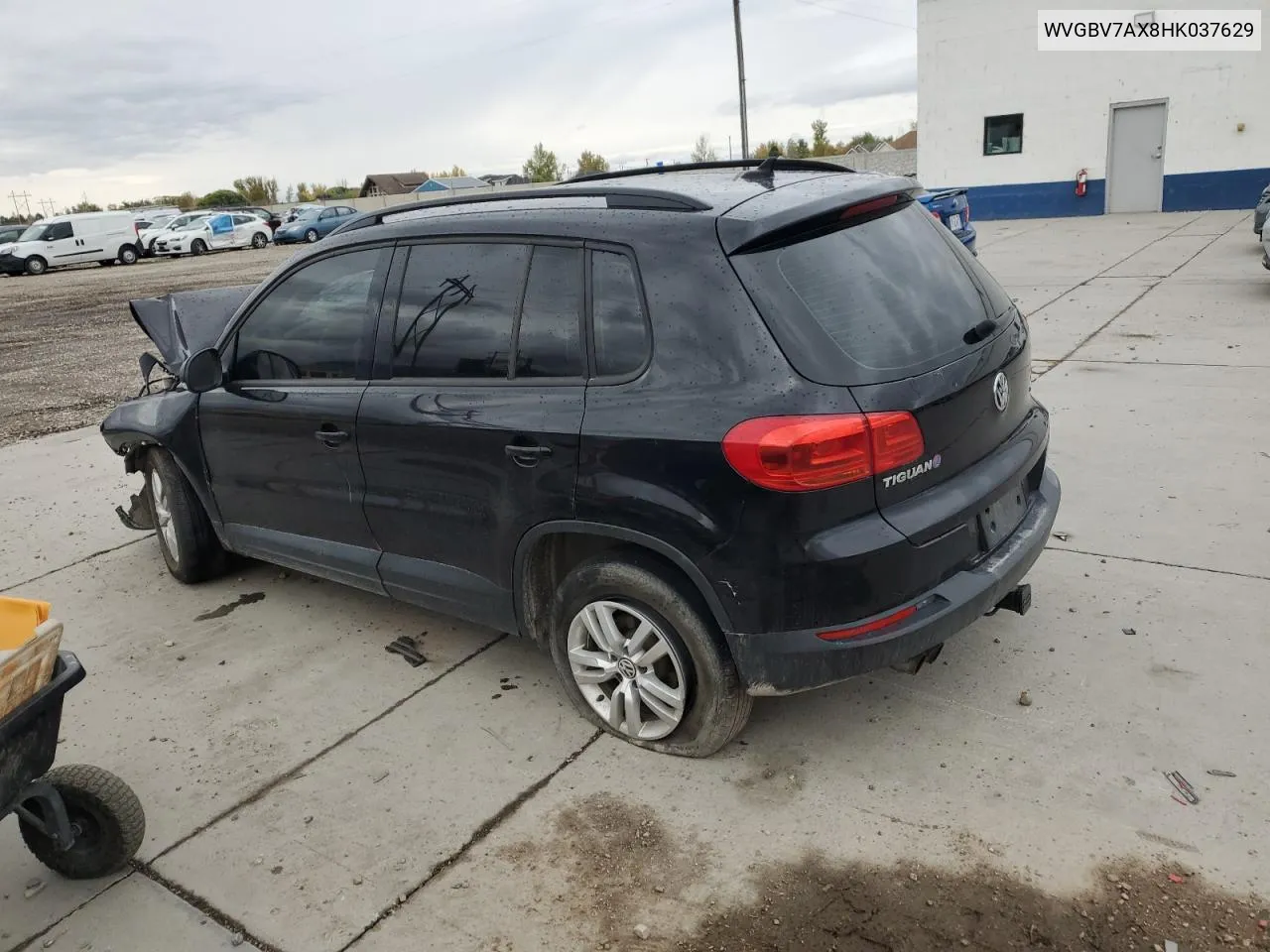 2017 Volkswagen Tiguan S VIN: WVGBV7AX8HK037629 Lot: 77834504