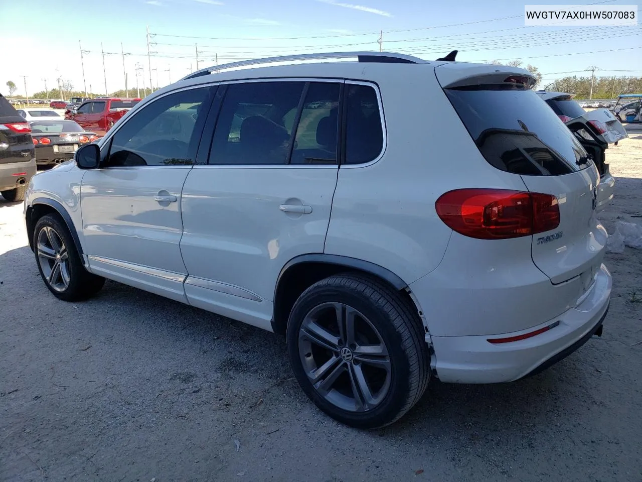 2017 Volkswagen Tiguan Sport VIN: WVGTV7AX0HW507083 Lot: 77841404