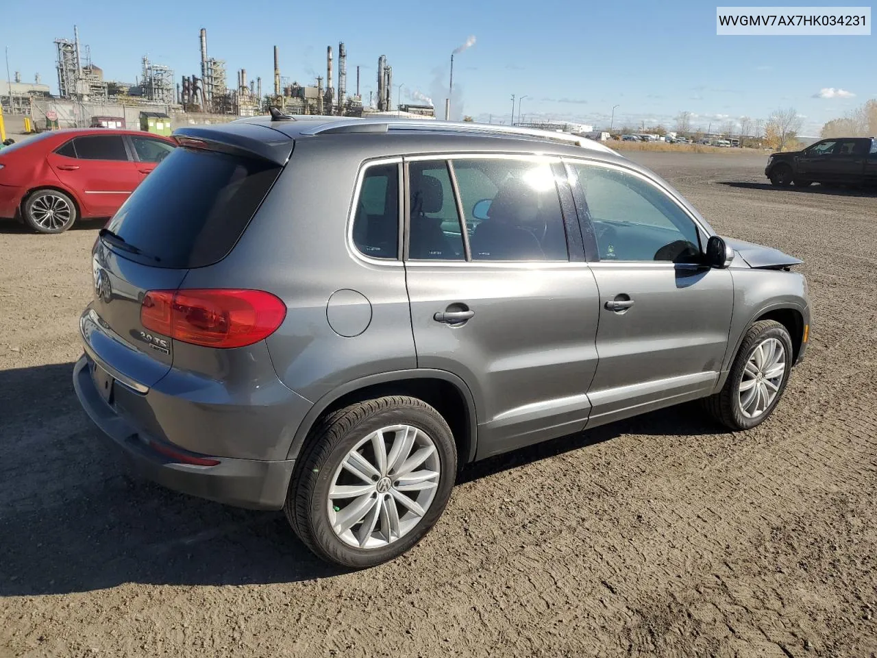 2017 Volkswagen Tiguan Comfortline VIN: WVGMV7AX7HK034231 Lot: 77844974