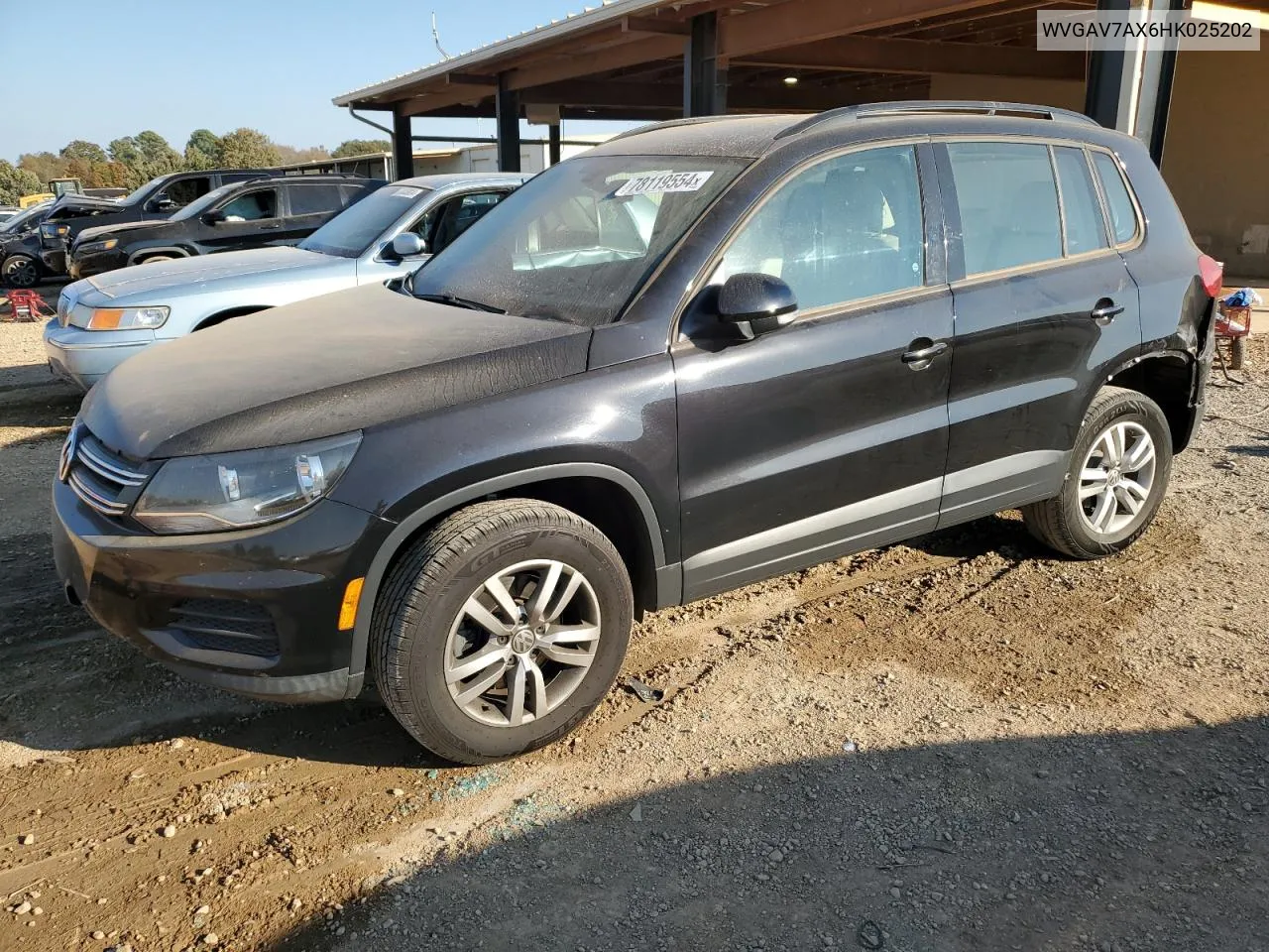 2017 Volkswagen Tiguan S VIN: WVGAV7AX6HK025202 Lot: 78119554