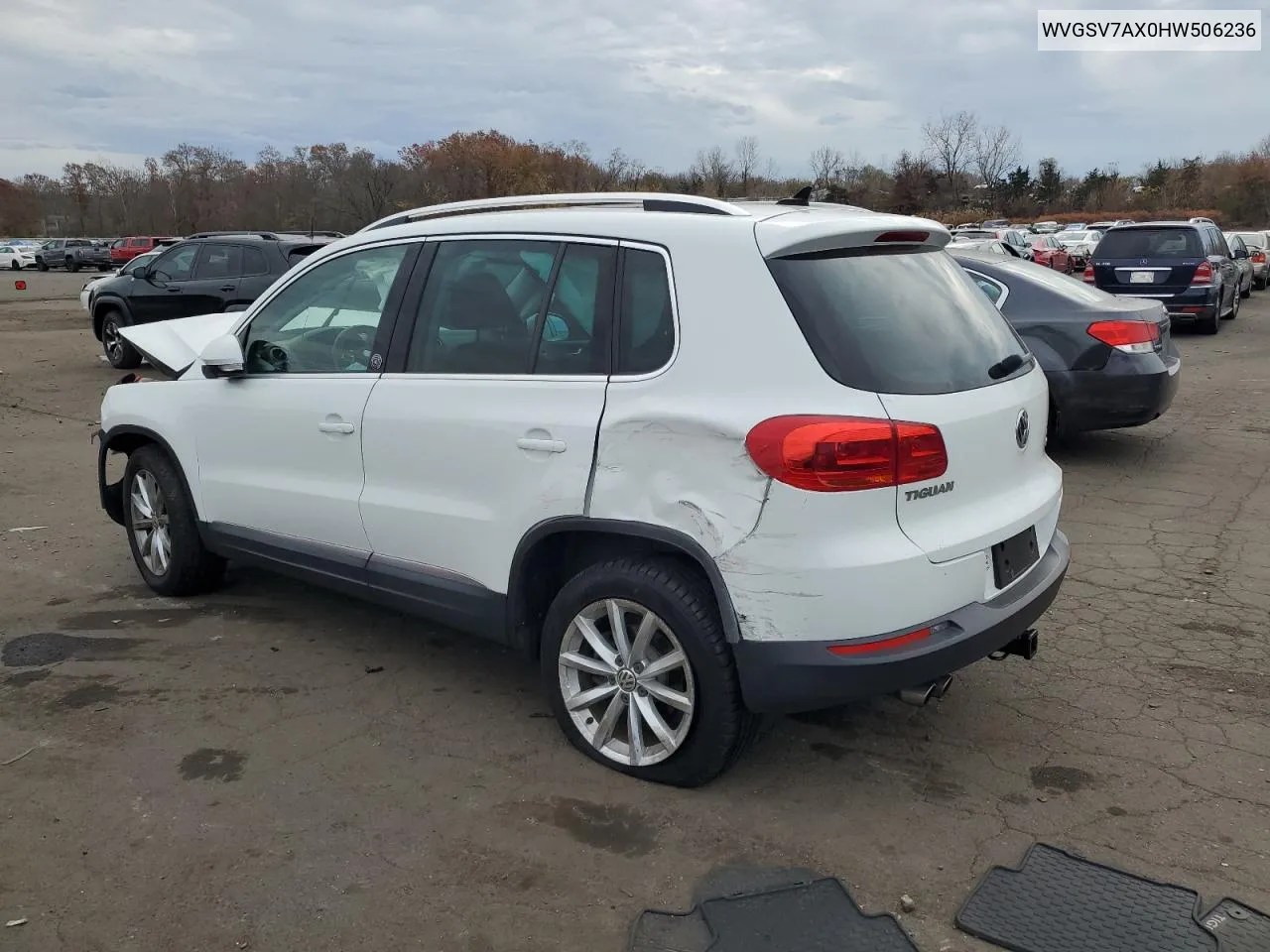 2017 Volkswagen Tiguan Wolfsburg VIN: WVGSV7AX0HW506236 Lot: 78627194