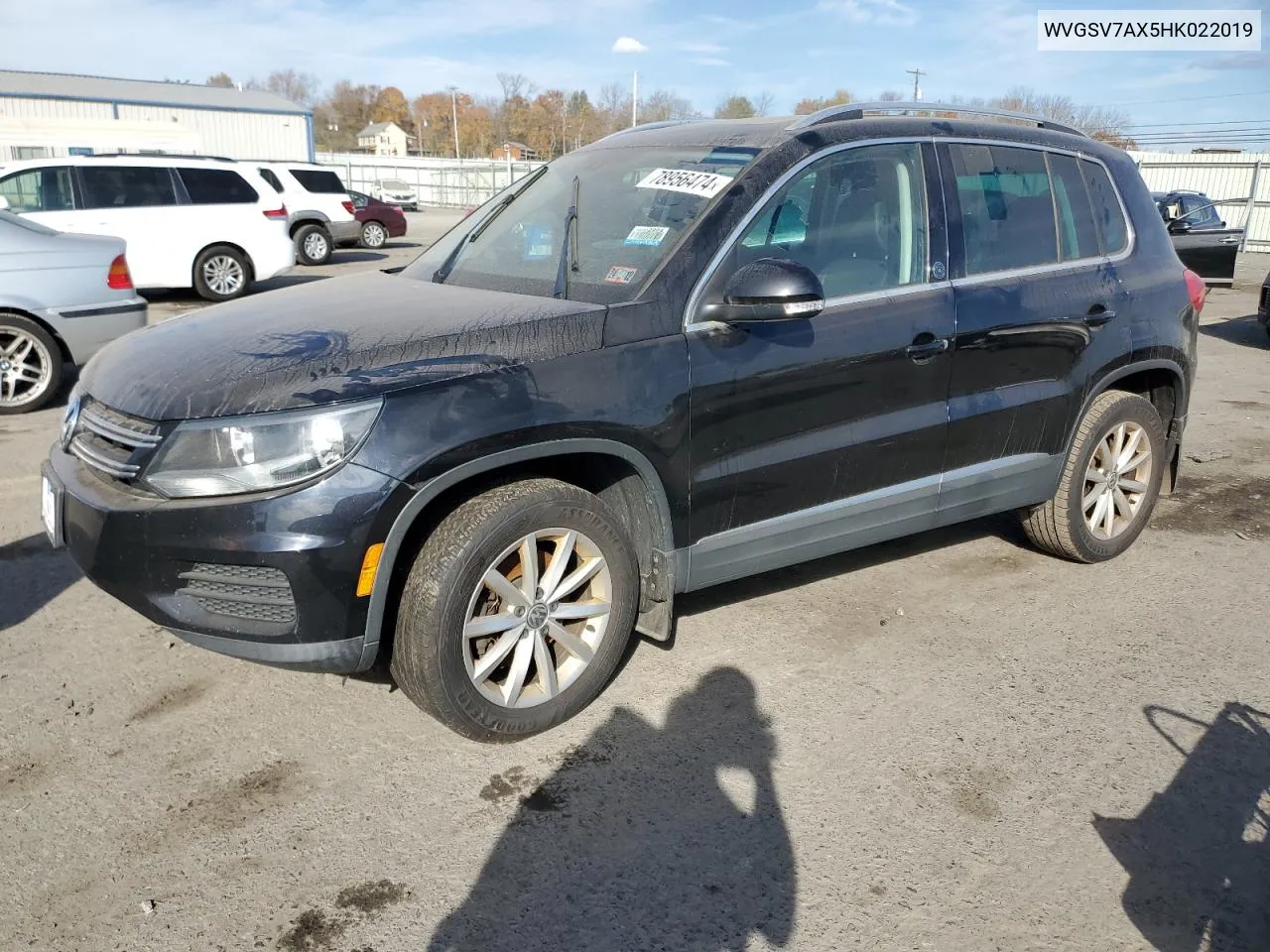 2017 Volkswagen Tiguan Wolfsburg VIN: WVGSV7AX5HK022019 Lot: 78956474