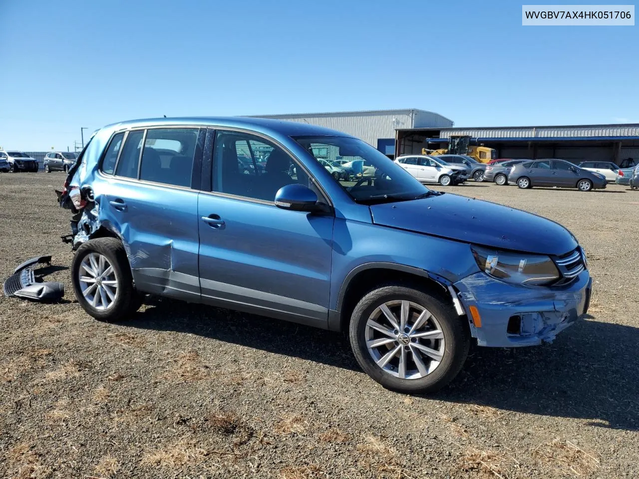 2017 Volkswagen Tiguan S VIN: WVGBV7AX4HK051706 Lot: 79047274