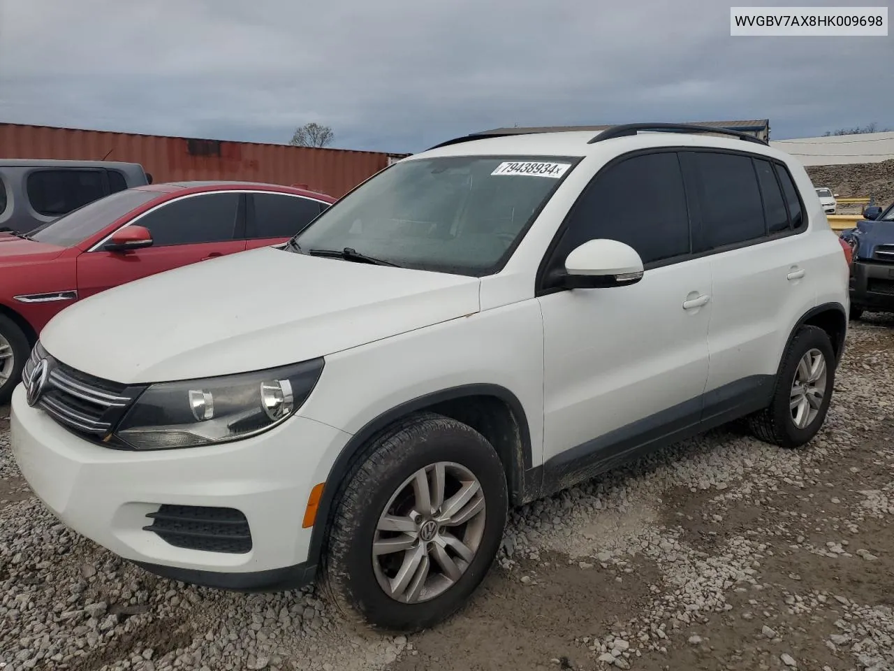 2017 Volkswagen Tiguan S VIN: WVGBV7AX8HK009698 Lot: 79438934