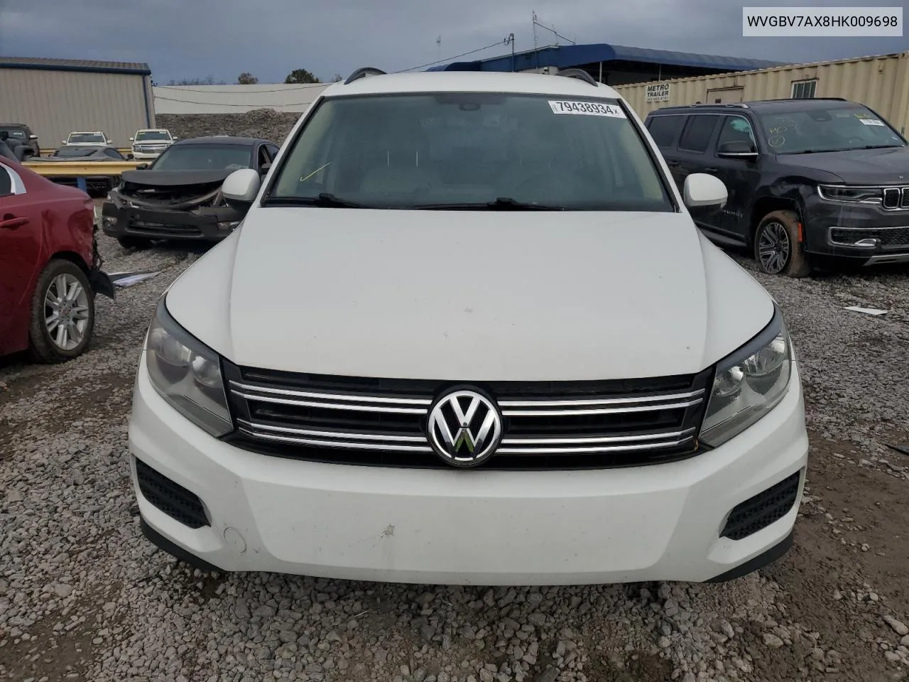 2017 Volkswagen Tiguan S VIN: WVGBV7AX8HK009698 Lot: 79438934