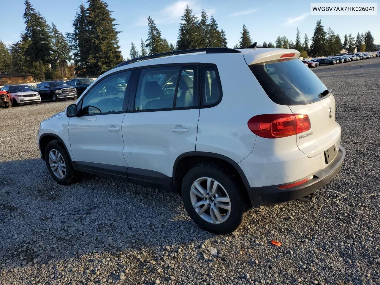 2017 Volkswagen Tiguan S VIN: WVGBV7AX7HK026041 Lot: 79684424