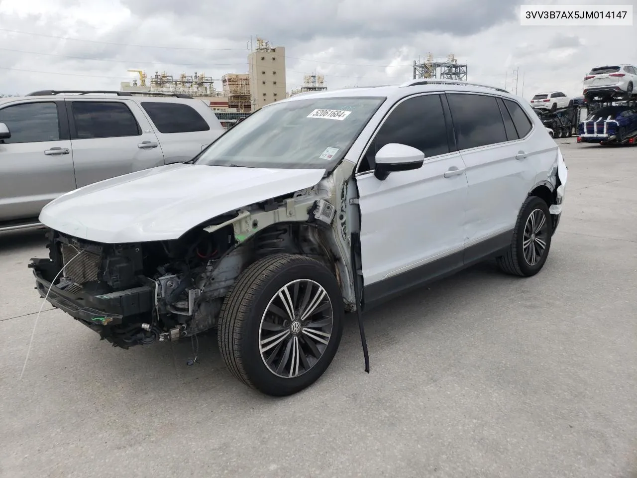 2018 Volkswagen Tiguan Se VIN: 3VV3B7AX5JM014147 Lot: 52061684