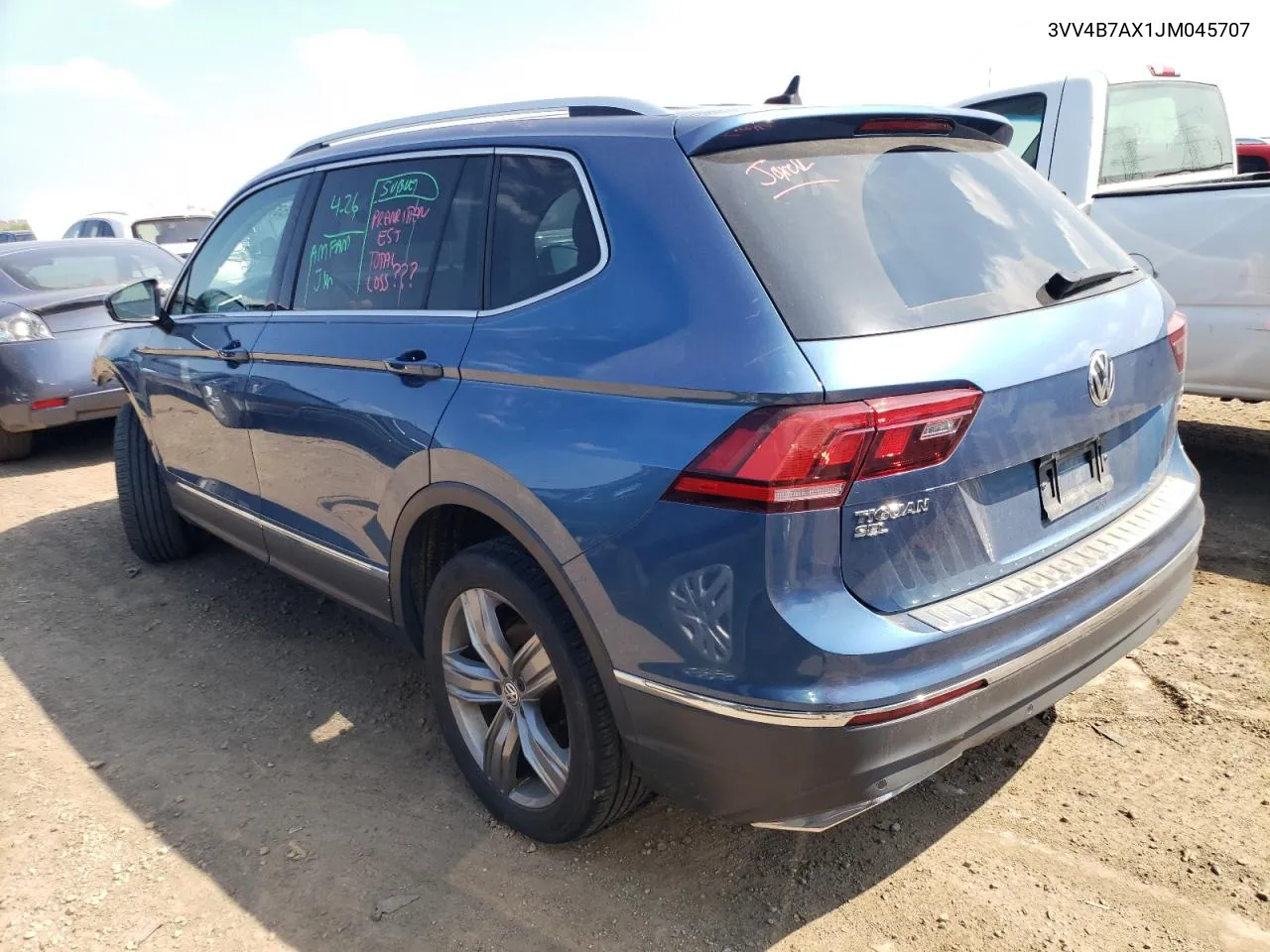 2018 Volkswagen Tiguan Sel Premium VIN: 3VV4B7AX1JM045707 Lot: 53702844