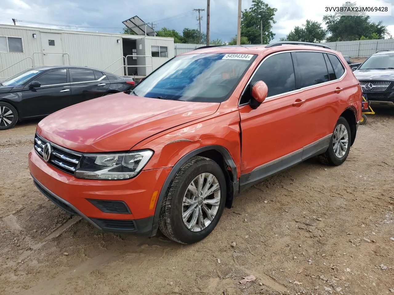 2018 Volkswagen Tiguan Se VIN: 3VV3B7AX2JM069428 Lot: 54594334