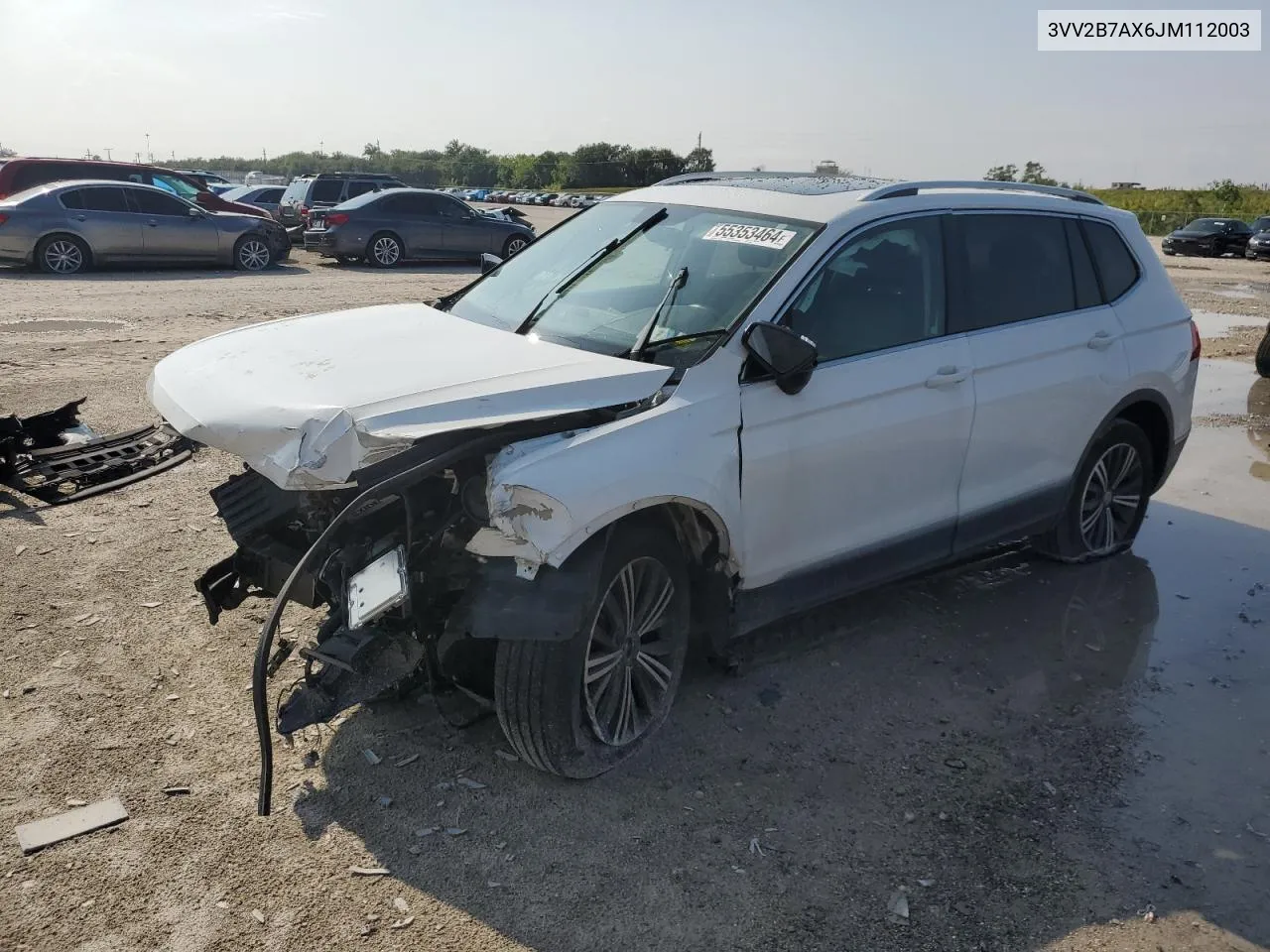 2018 Volkswagen Tiguan Se VIN: 3VV2B7AX6JM112003 Lot: 55353464