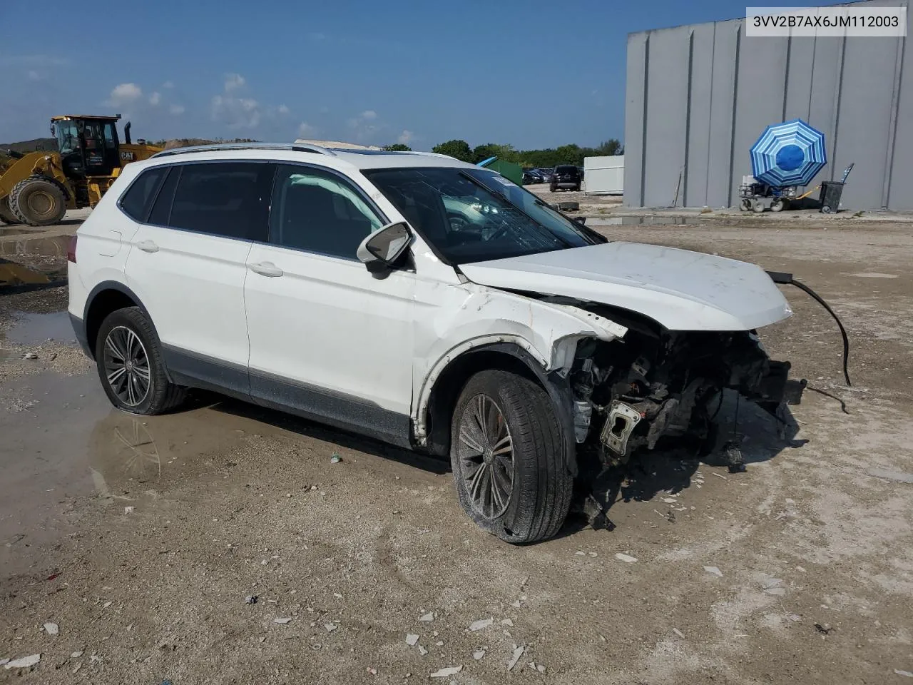 2018 Volkswagen Tiguan Se VIN: 3VV2B7AX6JM112003 Lot: 55353464