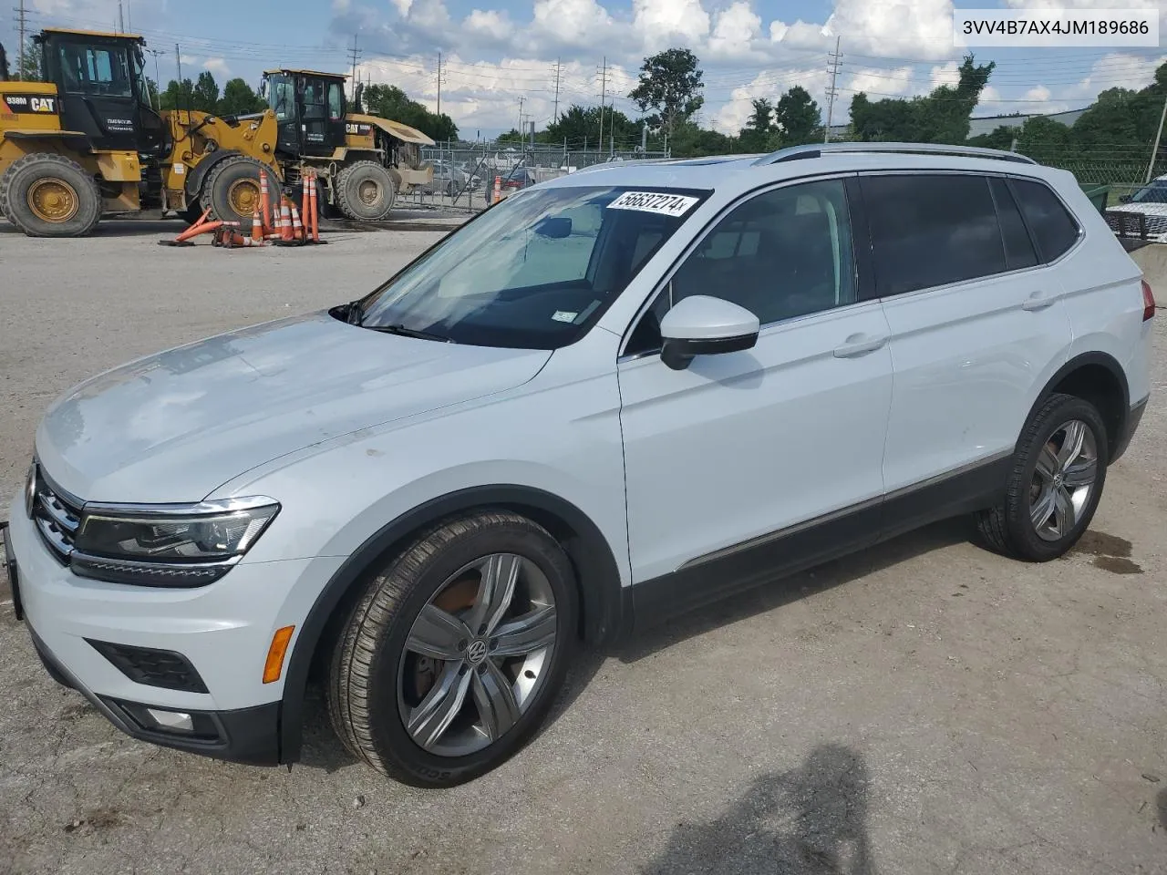 2018 Volkswagen Tiguan Sel Premium VIN: 3VV4B7AX4JM189686 Lot: 56637274