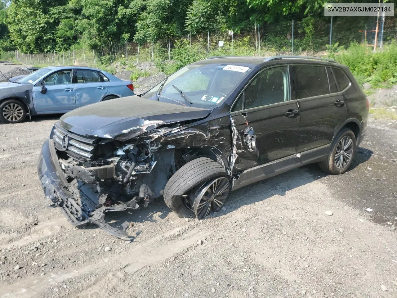 2018 Volkswagen Tiguan Se VIN: 3VV2B7AX5JM027184 Lot: 59295134