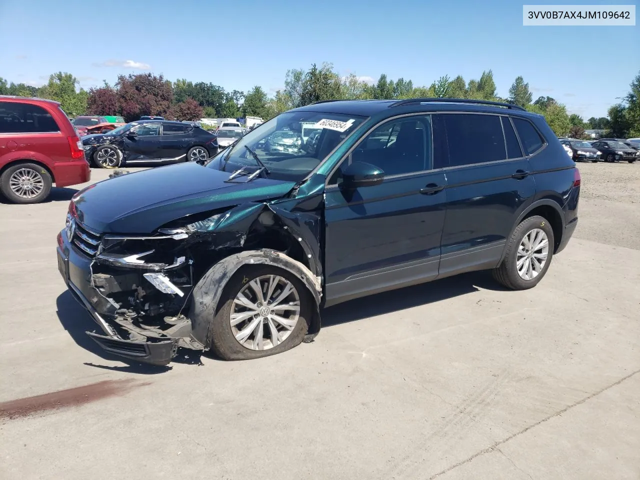 2018 Volkswagen Tiguan S VIN: 3VV0B7AX4JM109642 Lot: 60346954