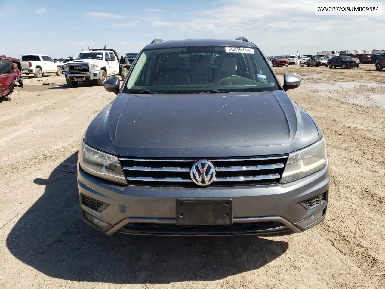 2018 Volkswagen Tiguan S VIN: 3VV0B7AX9JM009584 Lot: 60416214