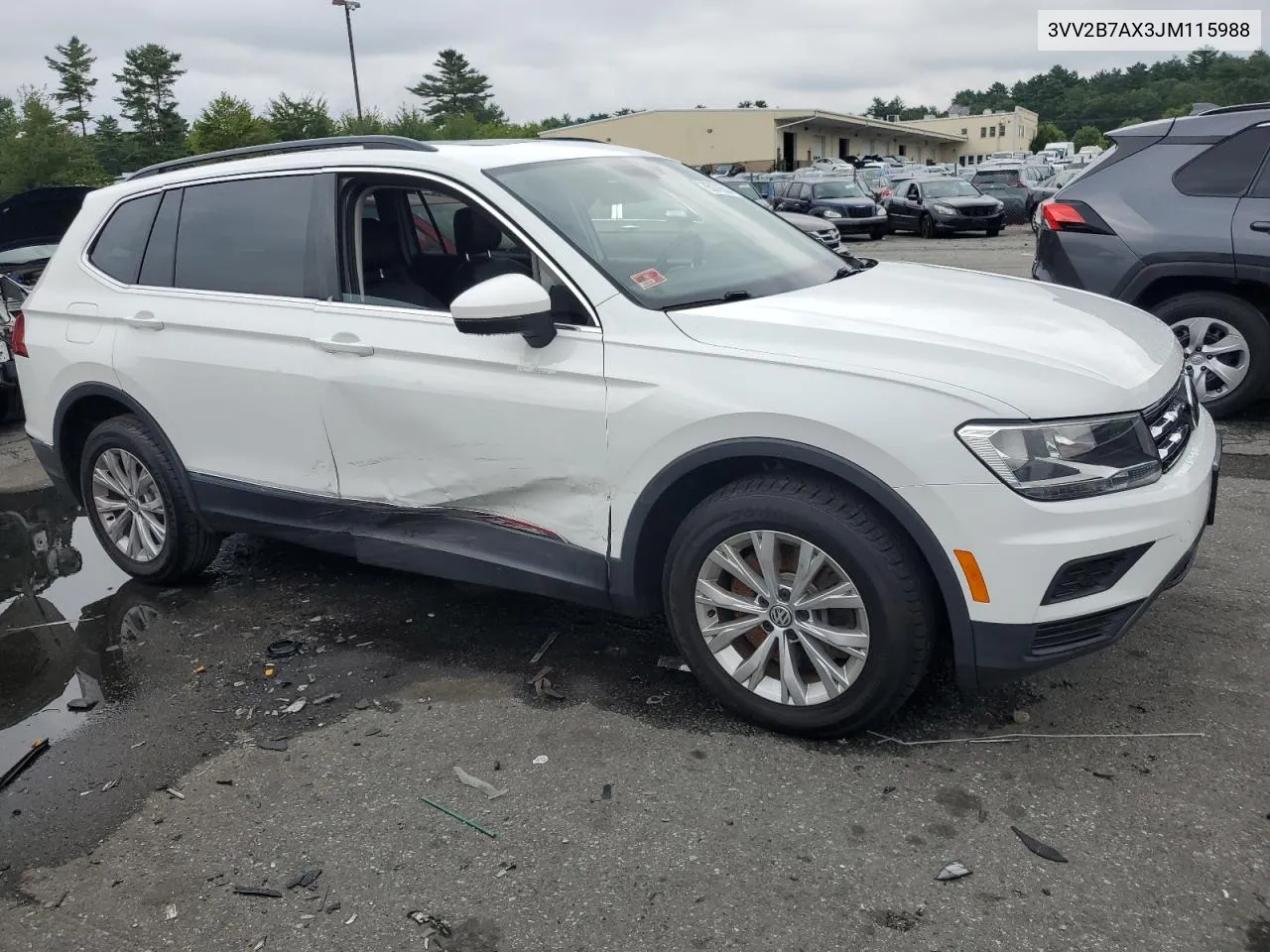 2018 Volkswagen Tiguan Se VIN: 3VV2B7AX3JM115988 Lot: 65076534