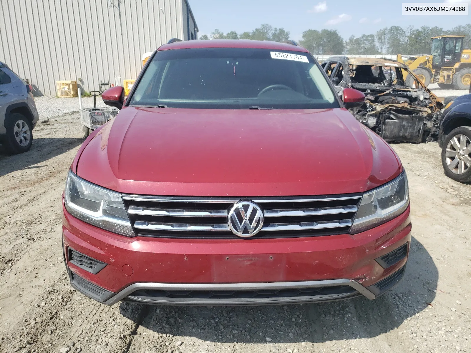 3VV0B7AX6JM074988 2018 Volkswagen Tiguan S