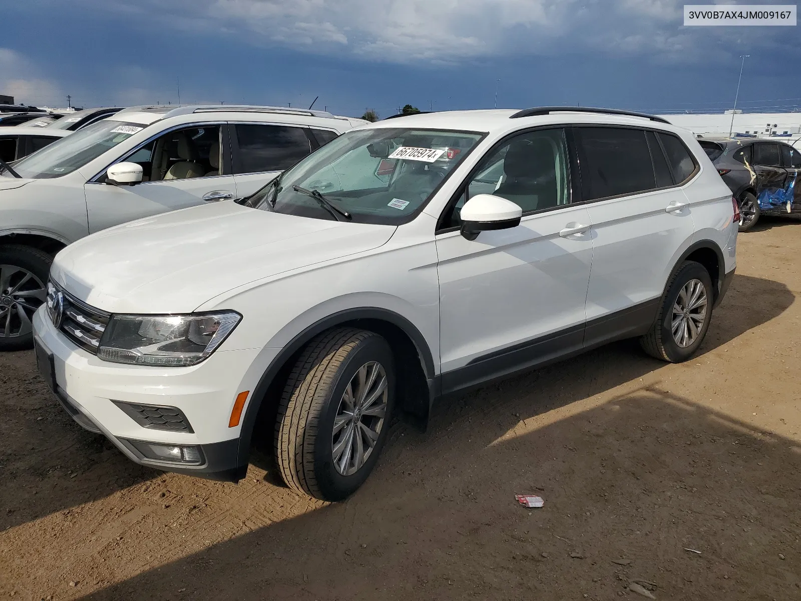 2018 Volkswagen Tiguan S VIN: 3VV0B7AX4JM009167 Lot: 66705974