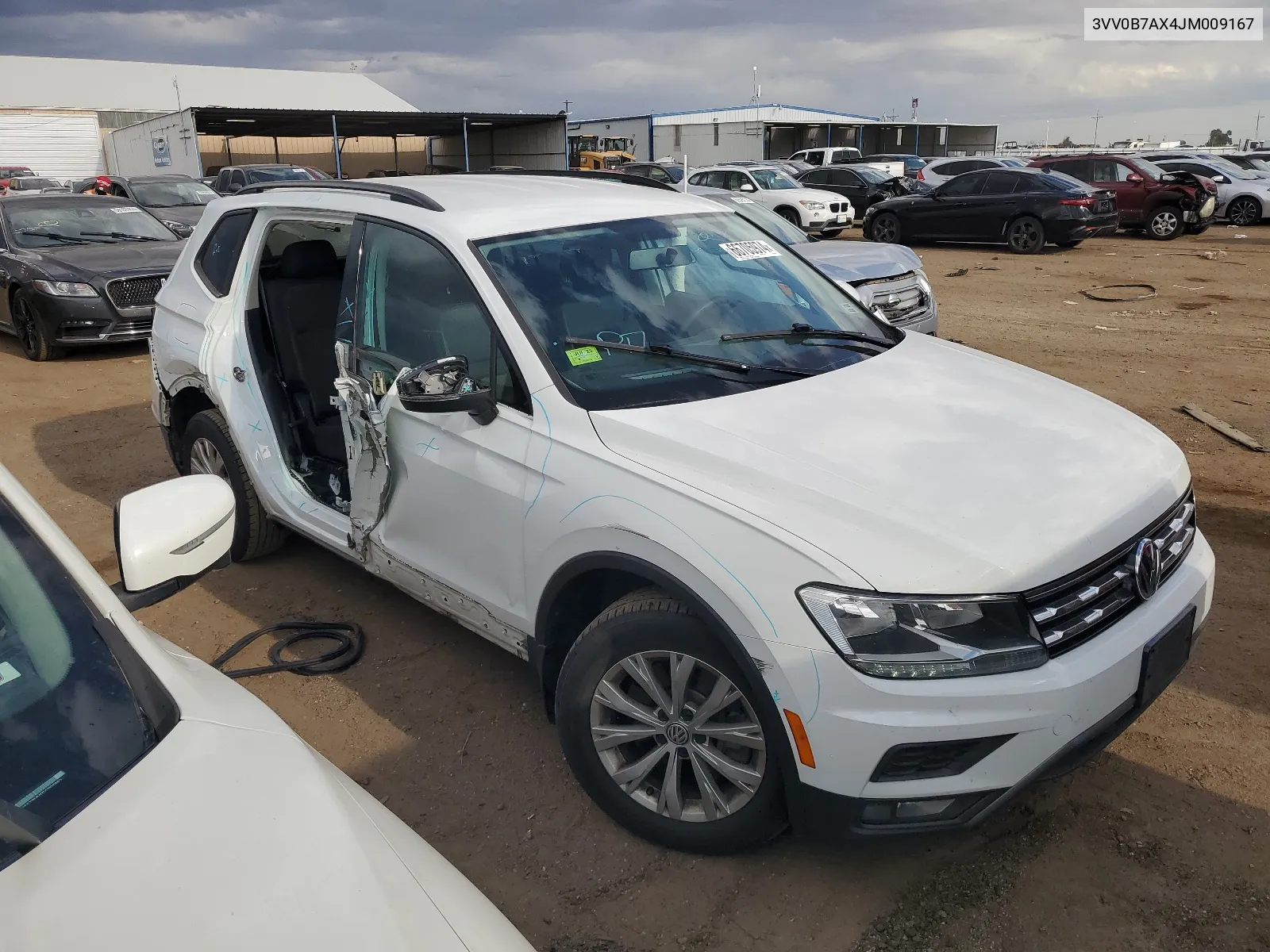 2018 Volkswagen Tiguan S VIN: 3VV0B7AX4JM009167 Lot: 66705974