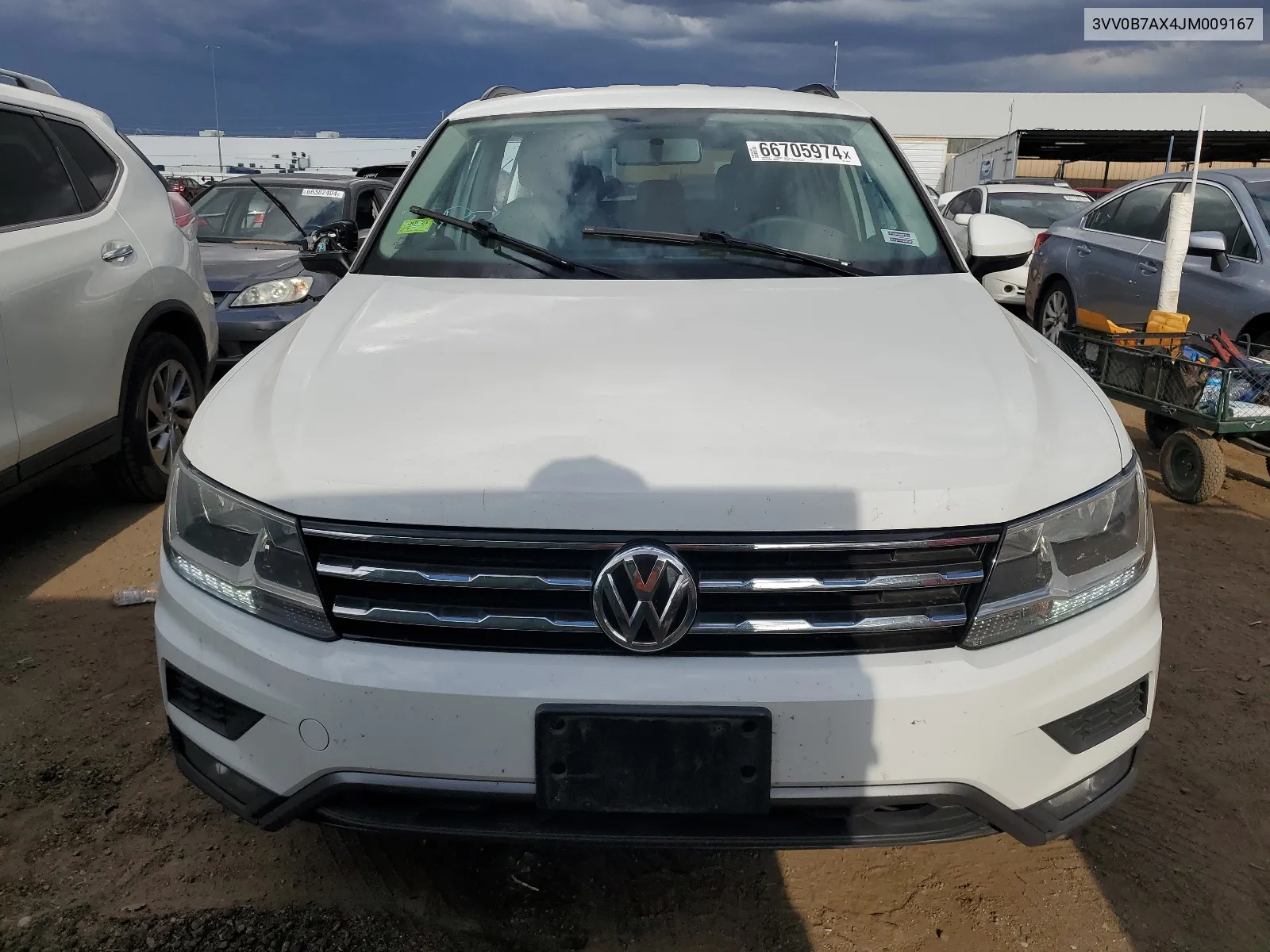 2018 Volkswagen Tiguan S VIN: 3VV0B7AX4JM009167 Lot: 66705974