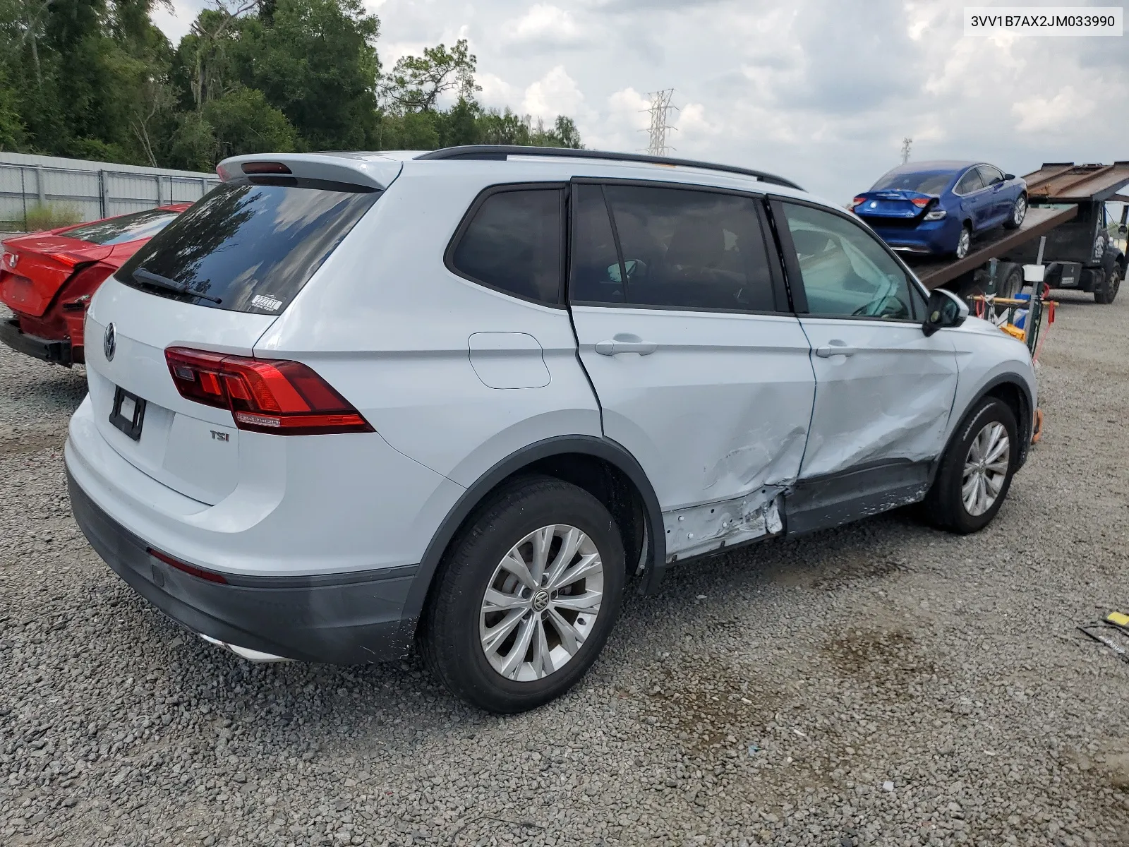 2018 Volkswagen Tiguan S VIN: 3VV1B7AX2JM033990 Lot: 66782074