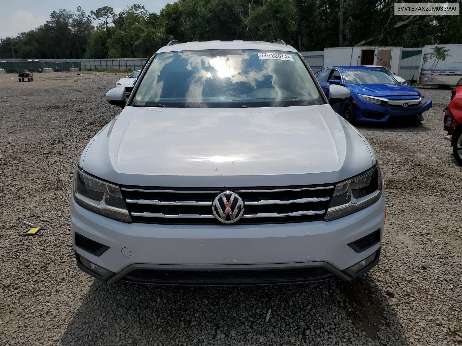 2018 Volkswagen Tiguan S VIN: 3VV1B7AX2JM033990 Lot: 66782074