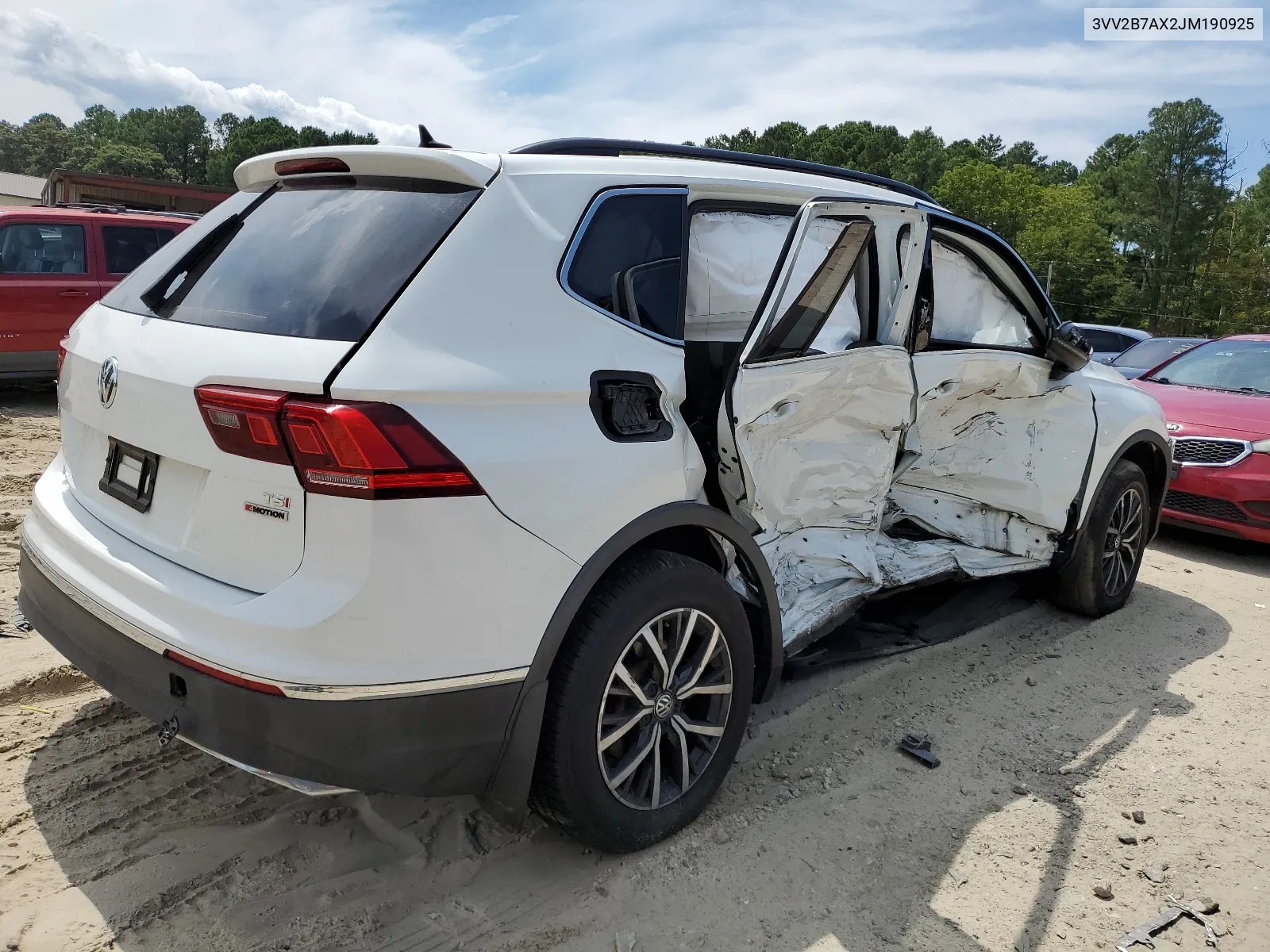 2018 Volkswagen Tiguan Se VIN: 3VV2B7AX2JM190925 Lot: 66914914