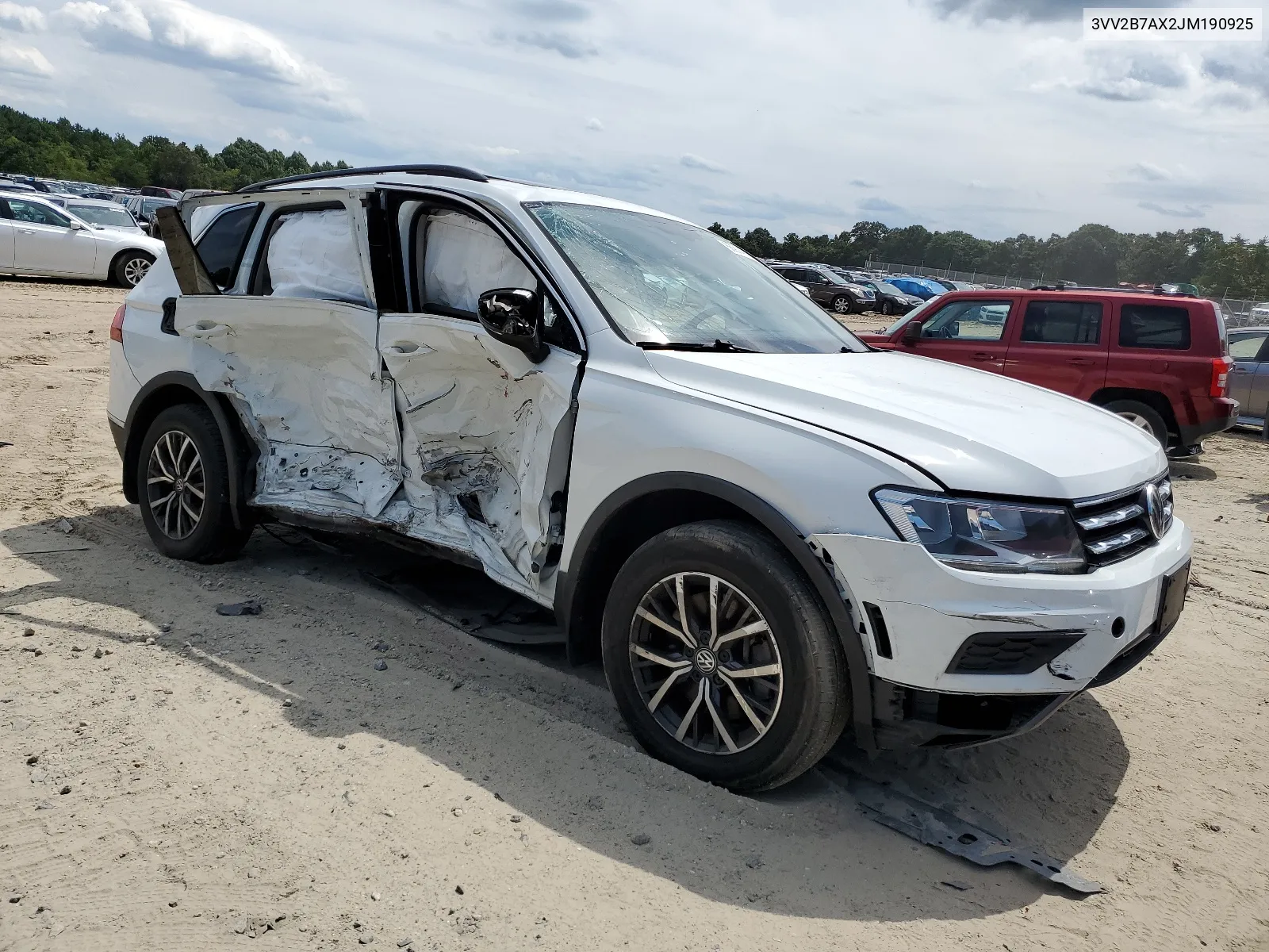 2018 Volkswagen Tiguan Se VIN: 3VV2B7AX2JM190925 Lot: 66914914