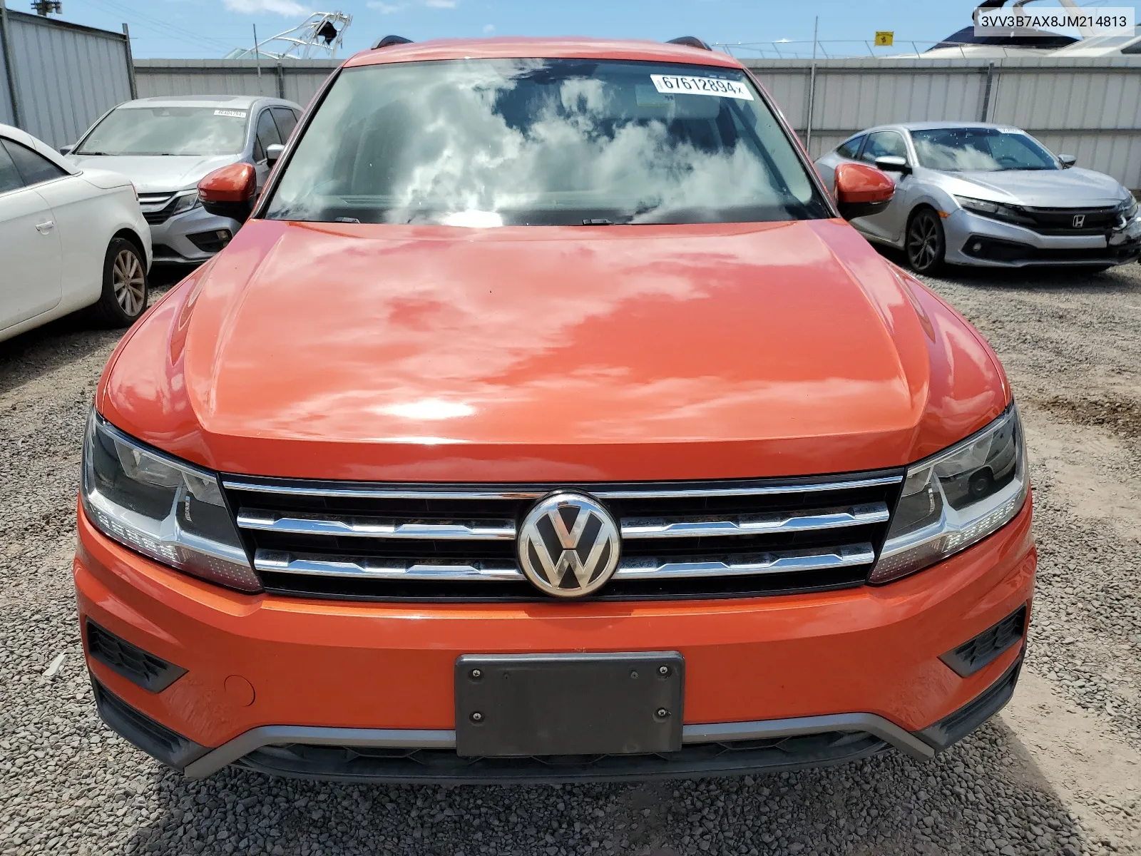 2018 Volkswagen Tiguan Se VIN: 3VV3B7AX8JM214813 Lot: 67612894