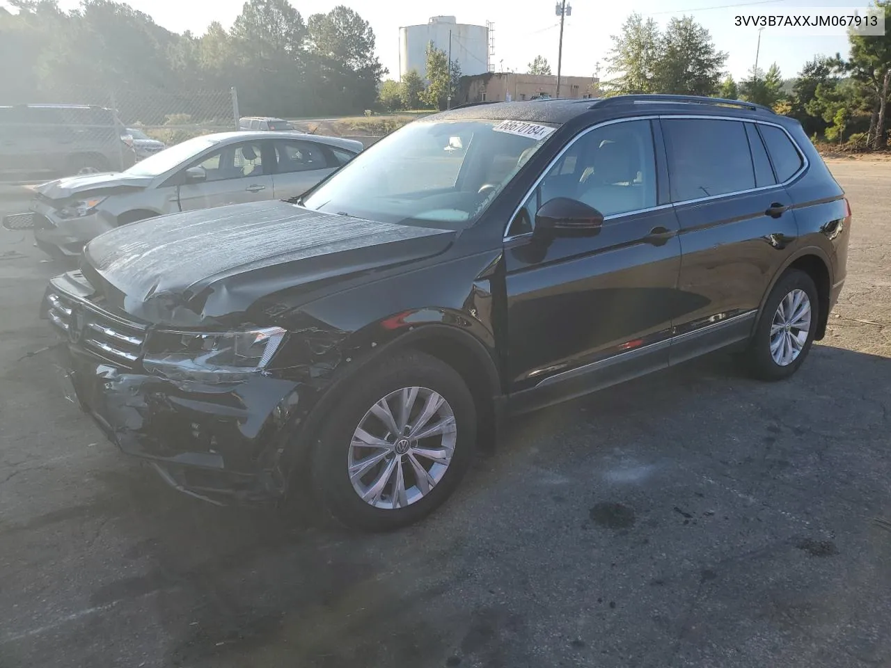 2018 Volkswagen Tiguan Se VIN: 3VV3B7AXXJM067913 Lot: 68670184