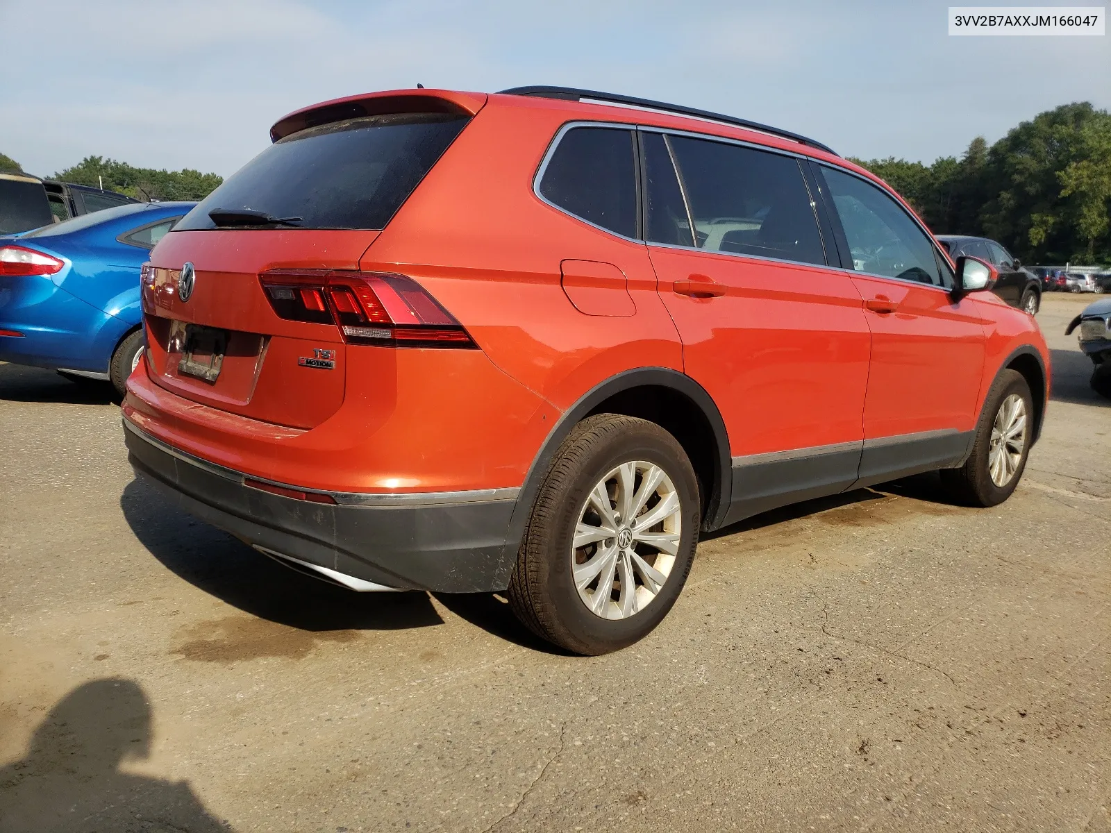 2018 Volkswagen Tiguan Se VIN: 3VV2B7AXXJM166047 Lot: 68689754