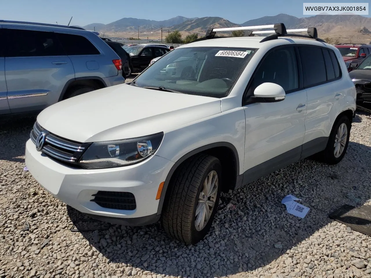 2018 Volkswagen Tiguan Limited VIN: WVGBV7AX3JK001854 Lot: 68906584