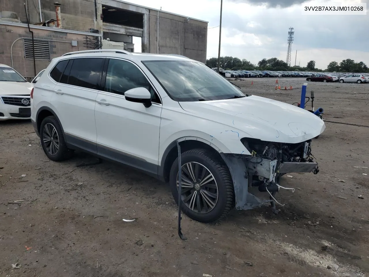 2018 Volkswagen Tiguan Se VIN: 3VV2B7AX3JM010268 Lot: 68986794