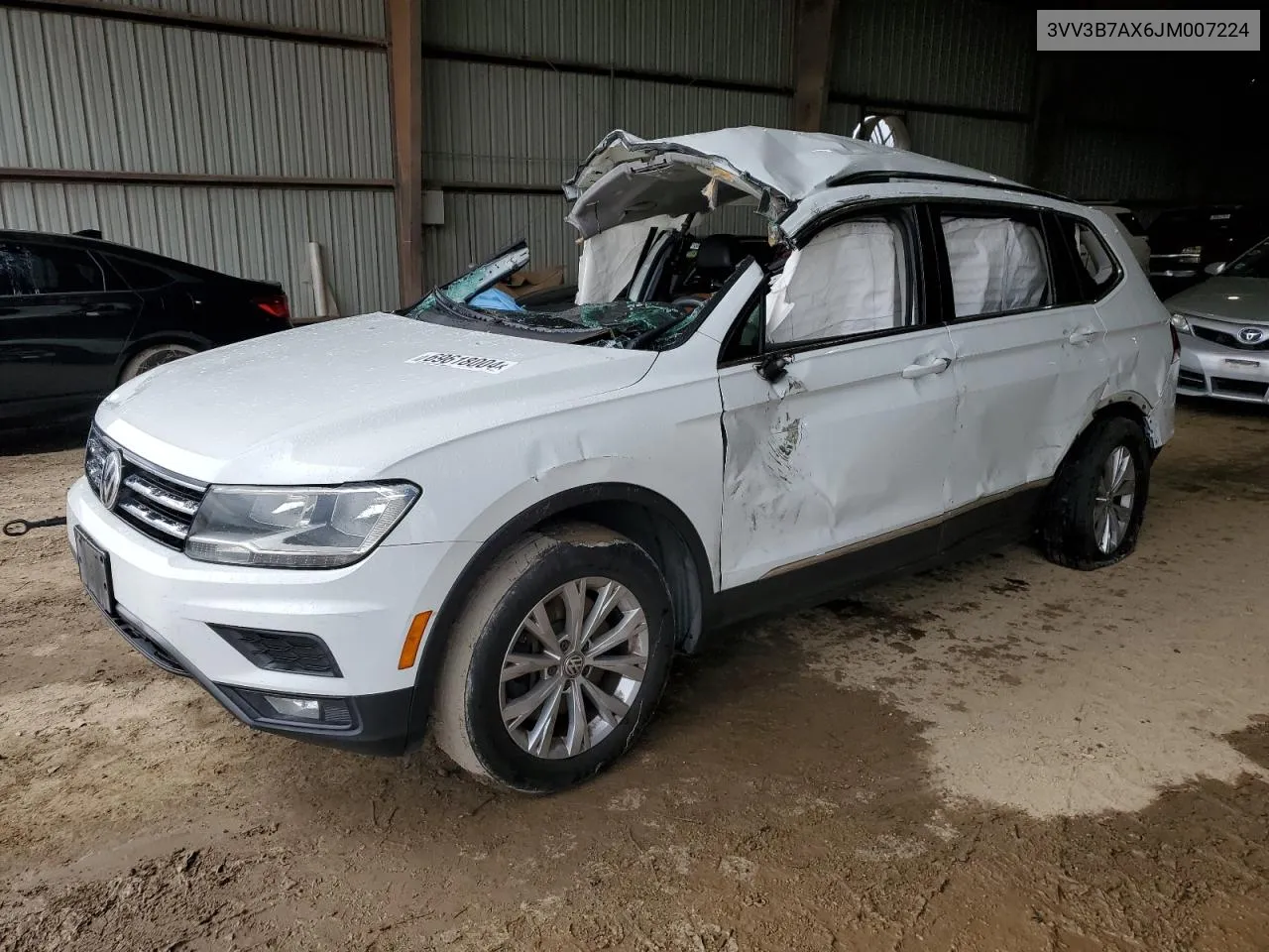 2018 Volkswagen Tiguan Se VIN: 3VV3B7AX6JM007224 Lot: 69618004