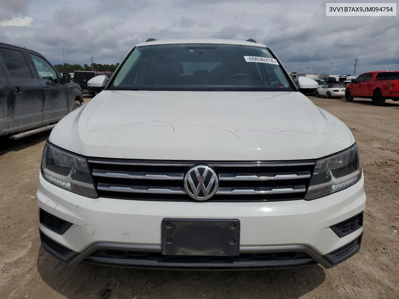 2018 Volkswagen Tiguan S VIN: 3VV1B7AX9JM094754 Lot: 69636314