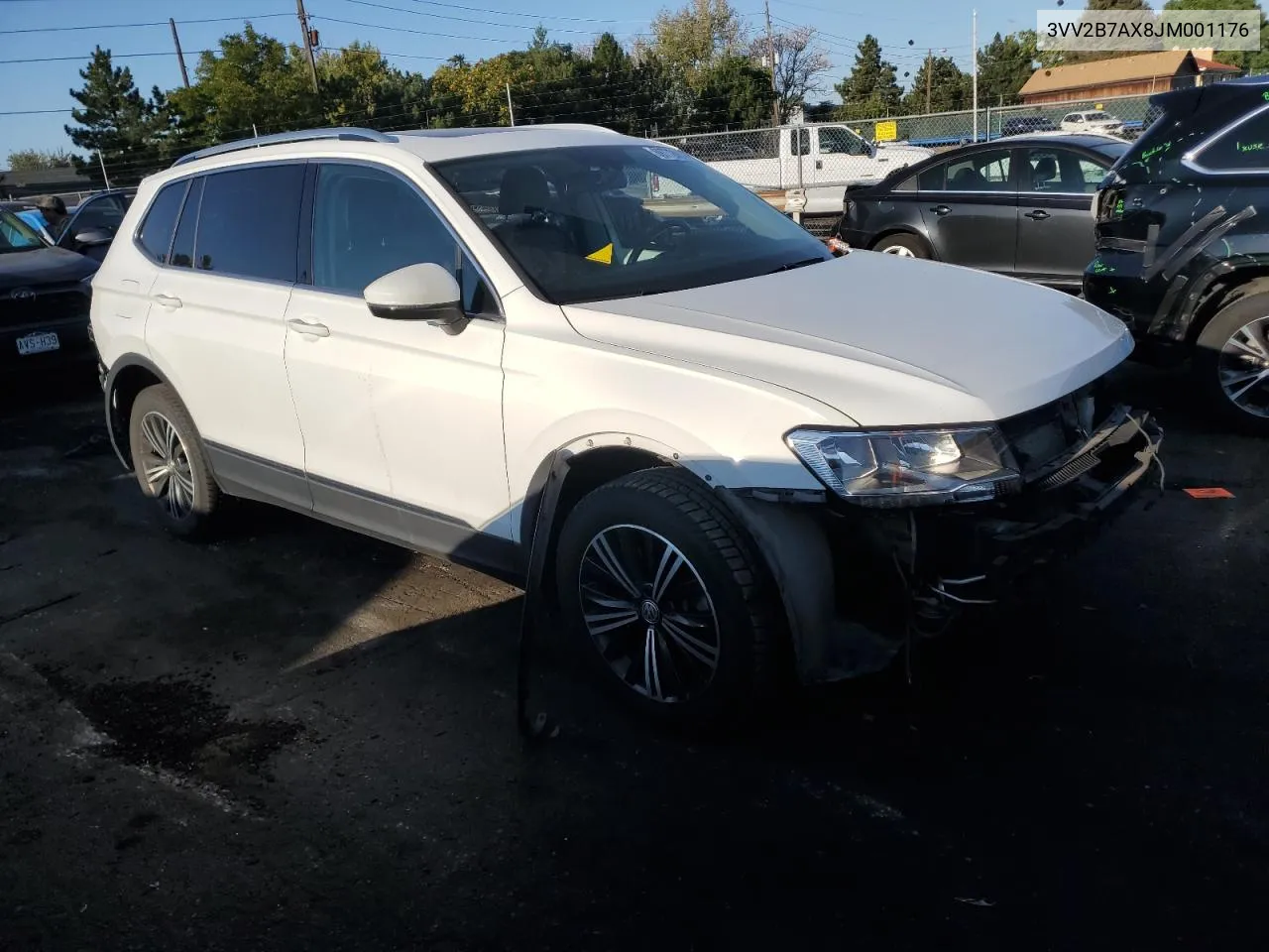 2018 Volkswagen Tiguan Se VIN: 3VV2B7AX8JM001176 Lot: 69772874