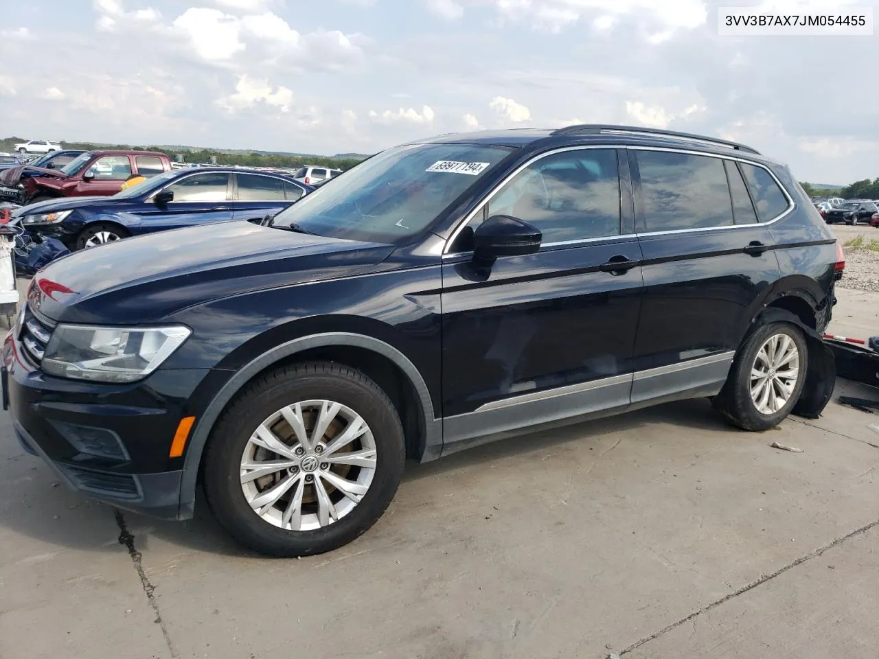 2018 Volkswagen Tiguan Se VIN: 3VV3B7AX7JM054455 Lot: 69977194