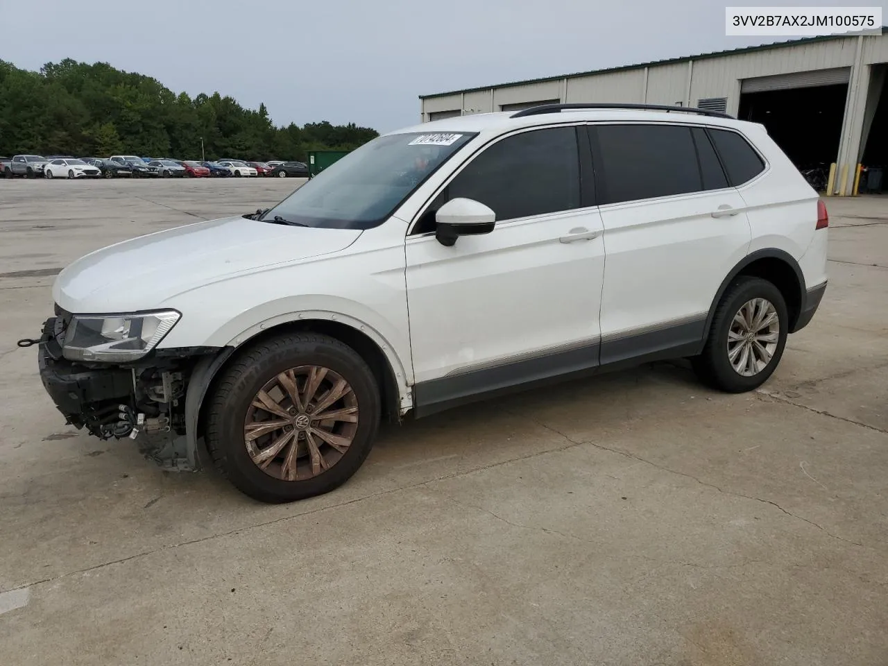 2018 Volkswagen Tiguan Se VIN: 3VV2B7AX2JM100575 Lot: 70742604