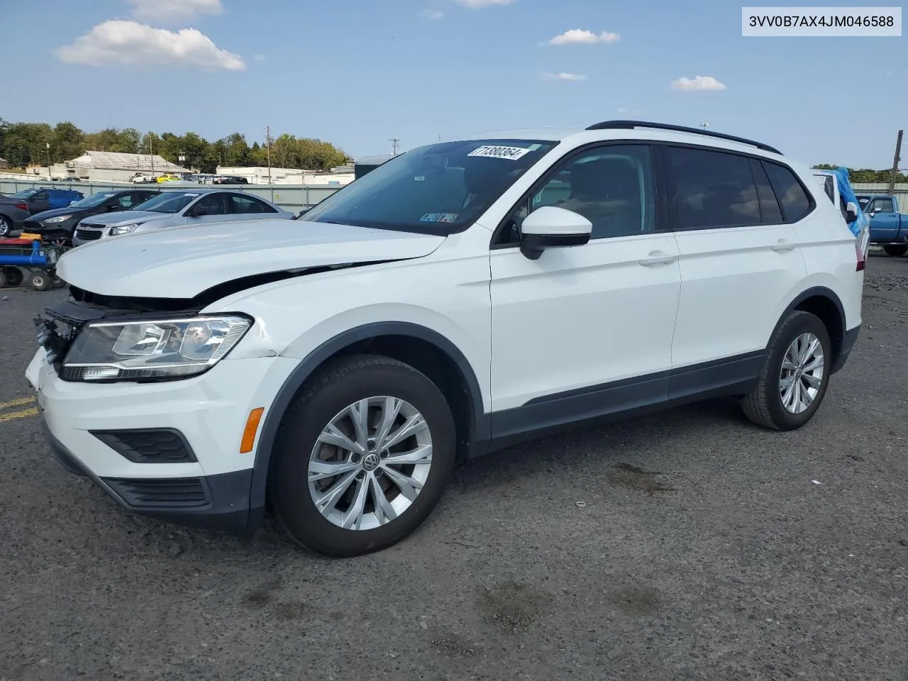 2018 Volkswagen Tiguan S VIN: 3VV0B7AX4JM046588 Lot: 71380364