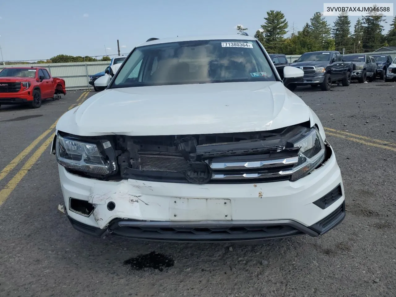 2018 Volkswagen Tiguan S VIN: 3VV0B7AX4JM046588 Lot: 71380364