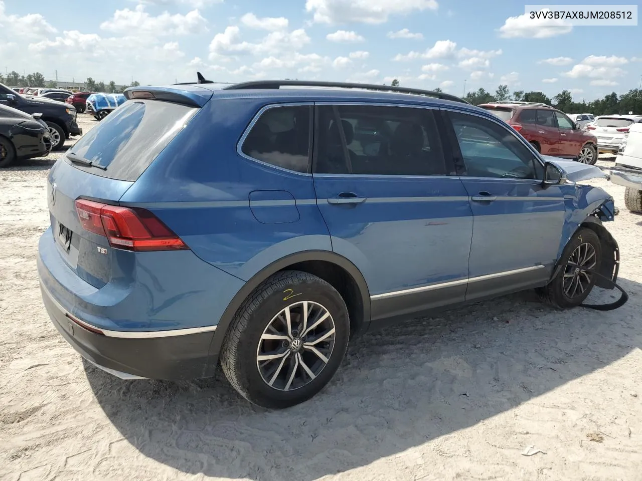 2018 Volkswagen Tiguan Se VIN: 3VV3B7AX8JM208512 Lot: 71853024