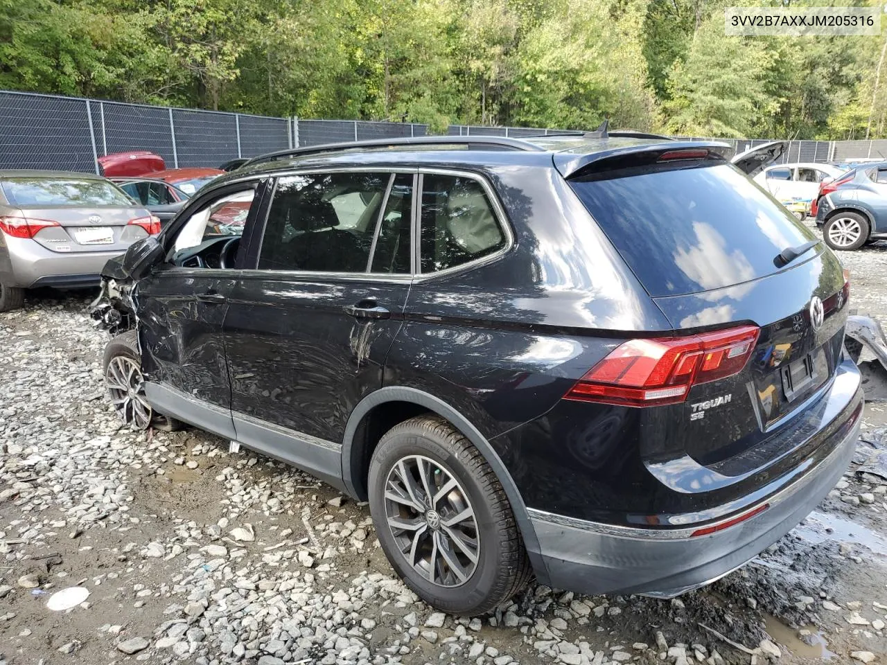 2018 Volkswagen Tiguan Se VIN: 3VV2B7AXXJM205316 Lot: 71857404