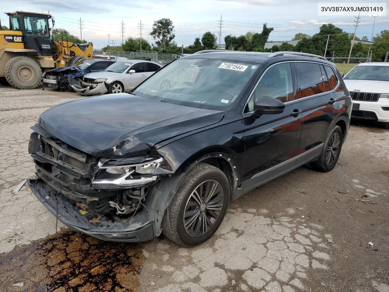 2018 Volkswagen Tiguan Se VIN: 3VV3B7AX9JM031419 Lot: 71921544