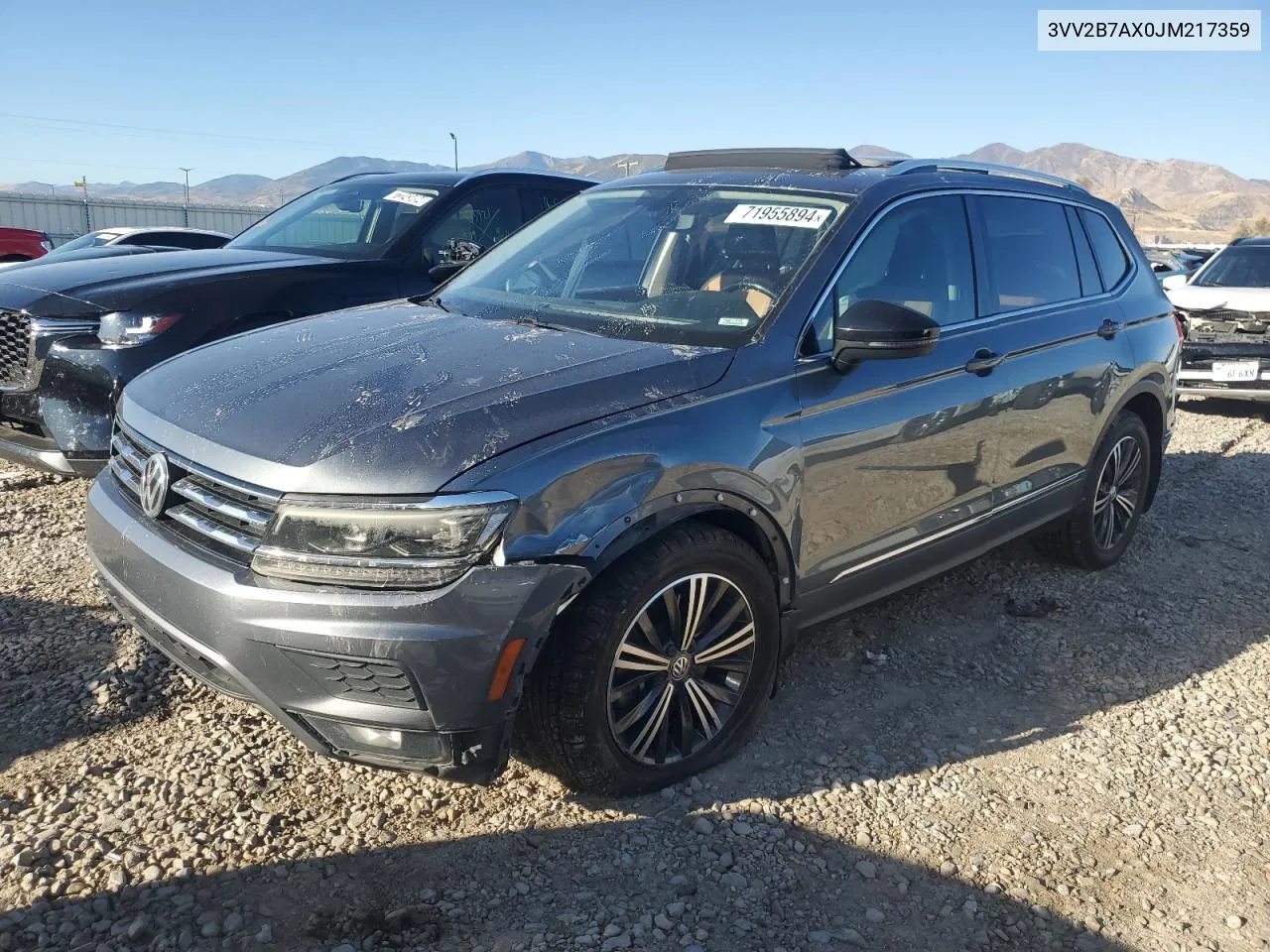 2018 Volkswagen Tiguan Se VIN: 3VV2B7AX0JM217359 Lot: 71955894