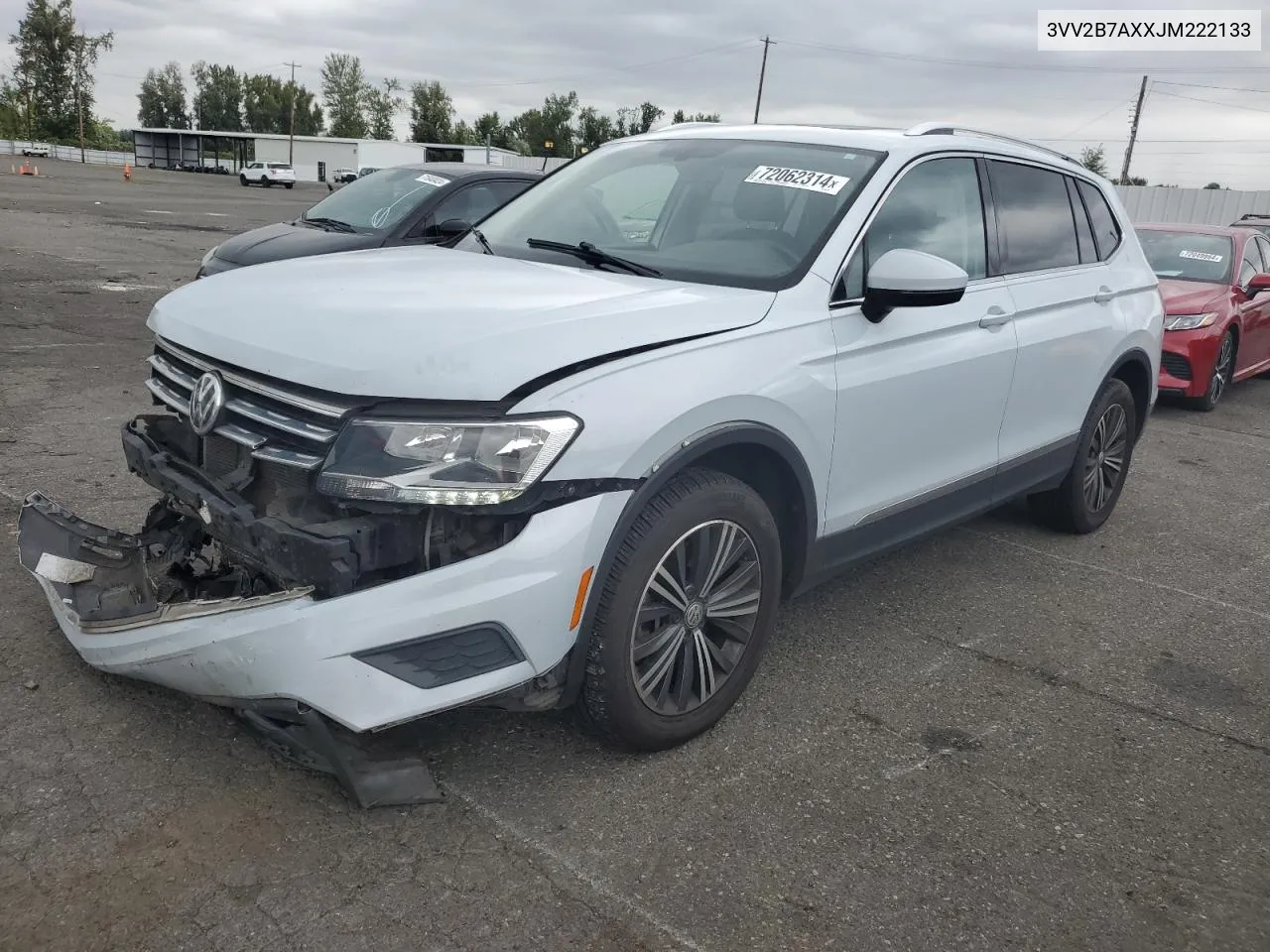 2018 Volkswagen Tiguan Se VIN: 3VV2B7AXXJM222133 Lot: 72062314