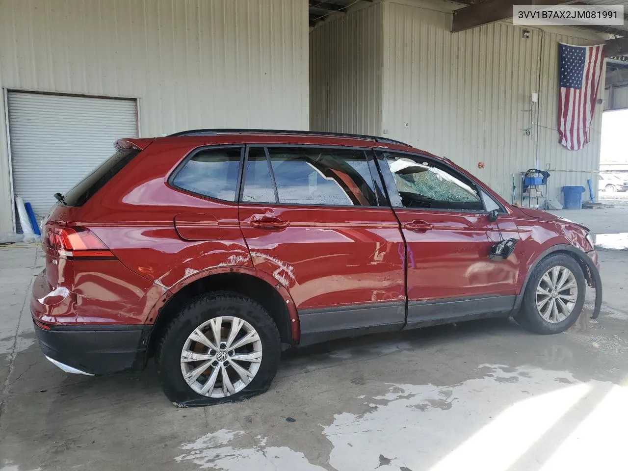 2018 Volkswagen Tiguan S VIN: 3VV1B7AX2JM081991 Lot: 72424574